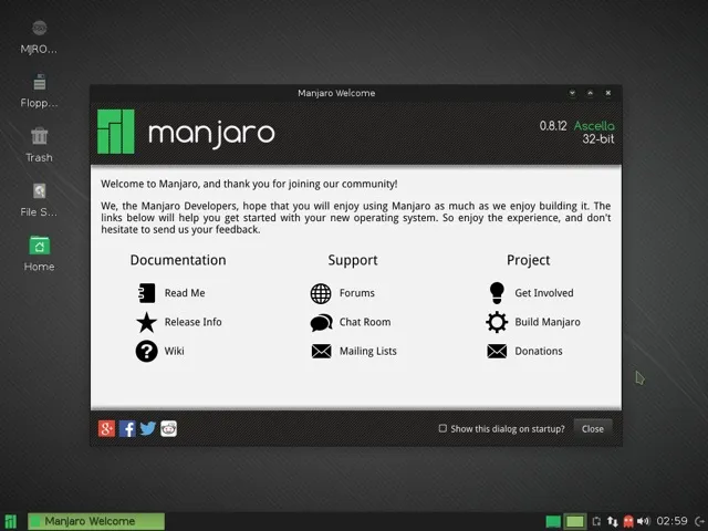 Manjaro XFCE Desktop