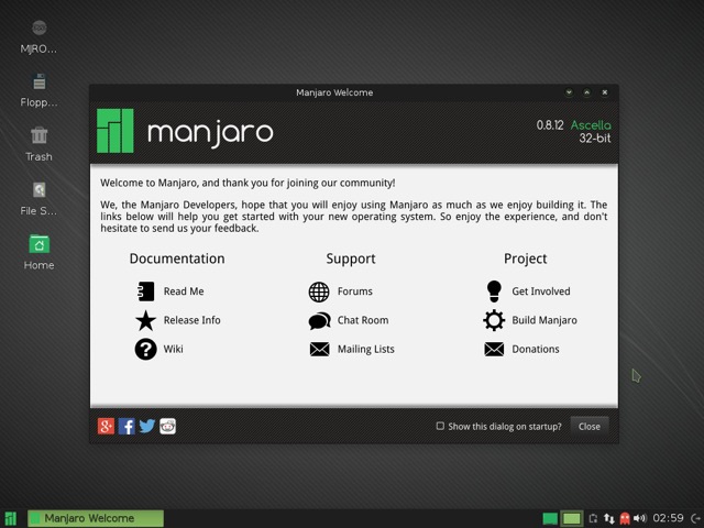 Manjaro XFCE Desktop